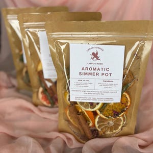Simmer Pot | Cozy Gift | Natural Home Fragrance | Handcrafted Simmer Pot | Cedar Sunrise