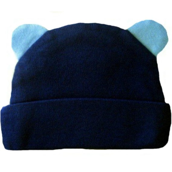 navy blue baby hat