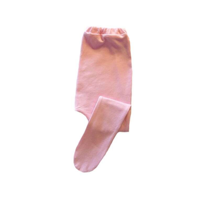 Cotton Spandex for a Soft Stretch Newborn and Toddlers up to 24 Months Pink Baby Girl Tights 6 Sizes for Preemie Elastic Waist.