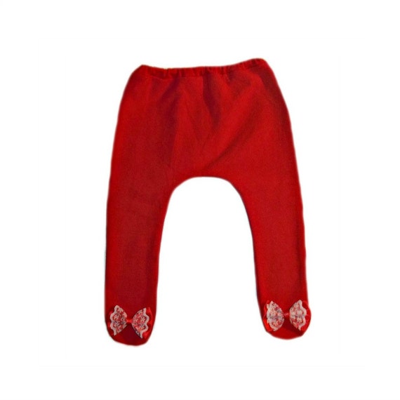 baby girl red tights