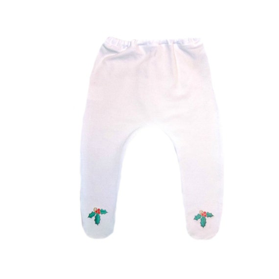 White Unisex Baby Leggings 6 Preemie Newborn and Toddler Pants Sizes