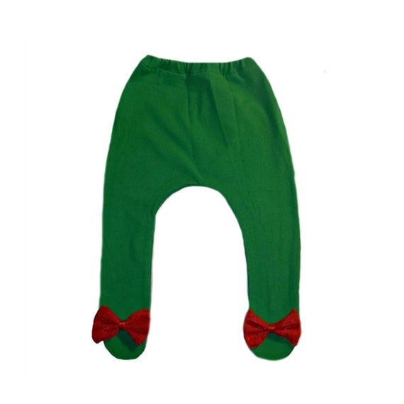 Jacquis Baby Girls Green Tights with Beautiful Red Lace Bows 5 Sizes