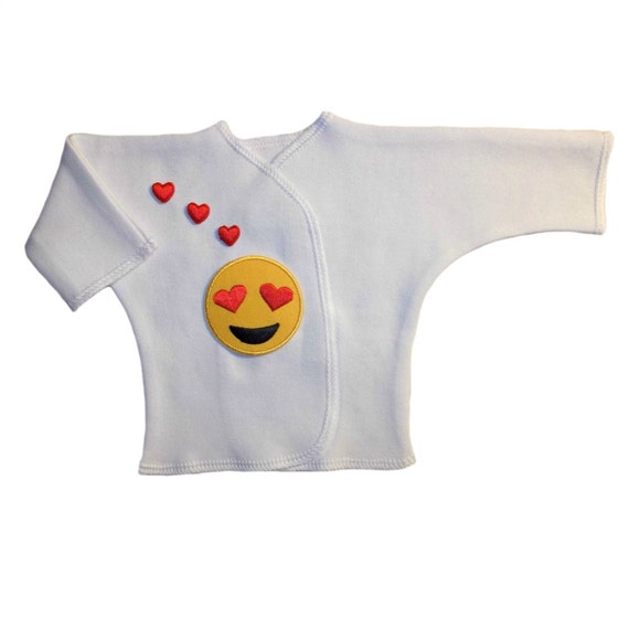 100/% COTTON CUTE APPLIQUE Newborn 0-3 3-6 Months BLUE BABY WRAP T-SHIRT TOP