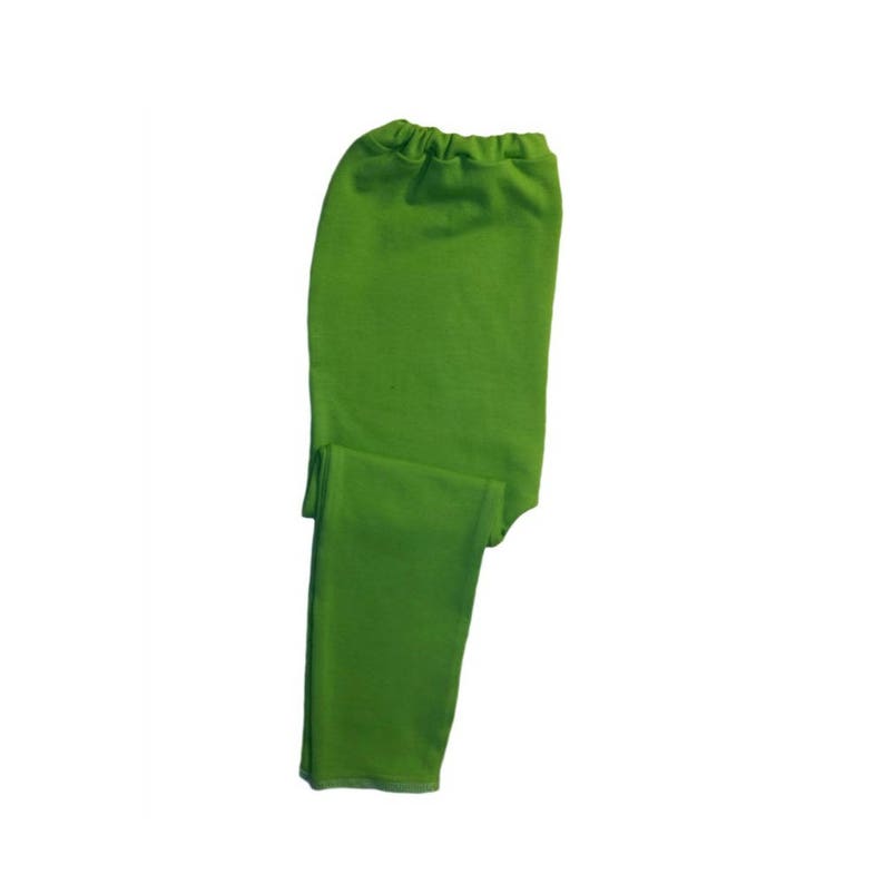 Elastic Waist. Newborn and Toddlers up to 24 Months Cotton Spandex Pants with a Soft Stretch Lime Green Baby Leggings 6 Sizes for Preemie