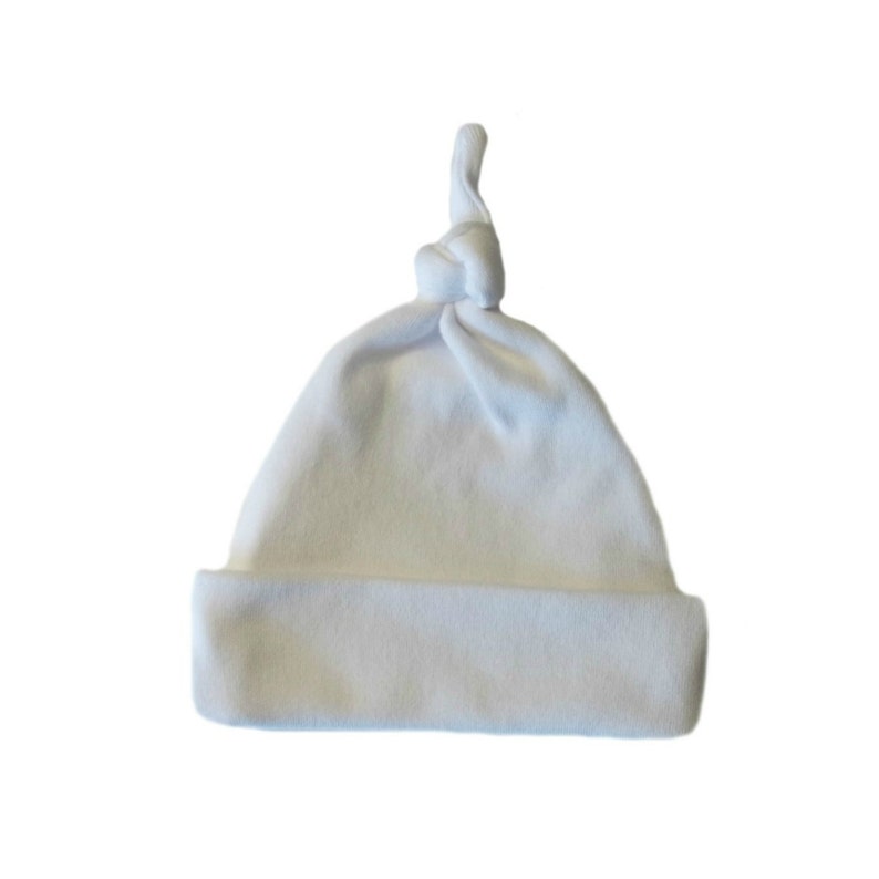 7 Preemie Newborn Toddler Sizes Red Ribbed Double Knotted Unisex Baby Hat