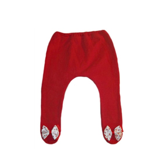 baby girl red tights