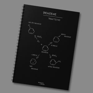 A4 Hexagon Spiralblock - weiß gefüttert, 50 Blatt, handgezeichnetes Design, Chemie - Biologie Notizen, Medizin Studenten, Doktoren und Krankenschwestern