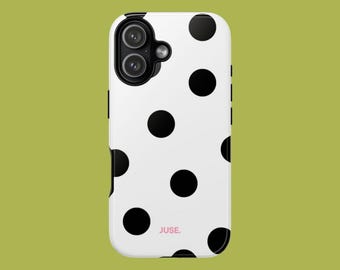Polka Dot iPhone Case: Retro Minimalist, Protective Cover