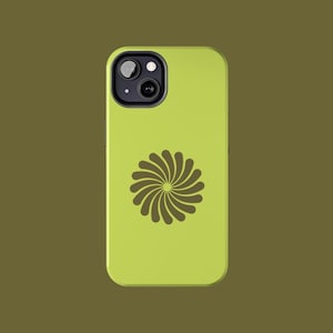 Khaki Green Floral Aesthetic Tough Phone Case | iPhone 16/15/14/13/12/11 Mini Pro Max |Galaxy S24/S23/S22/S21| Minimalistic & Protective