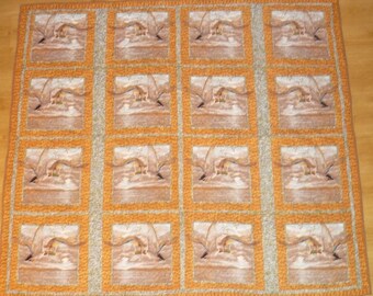 Mallard Ducks quilt,wild animals,bed accessory, handmade quilt, bedspread, throw quilt, modern quilt