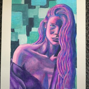 Original Acrylic Abstract Portrait