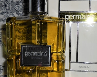 Germaine By Germaine Monteil Cosmetiques 8oz SPLURGE Classic Vintage Fragrance Tester Bottle Full
