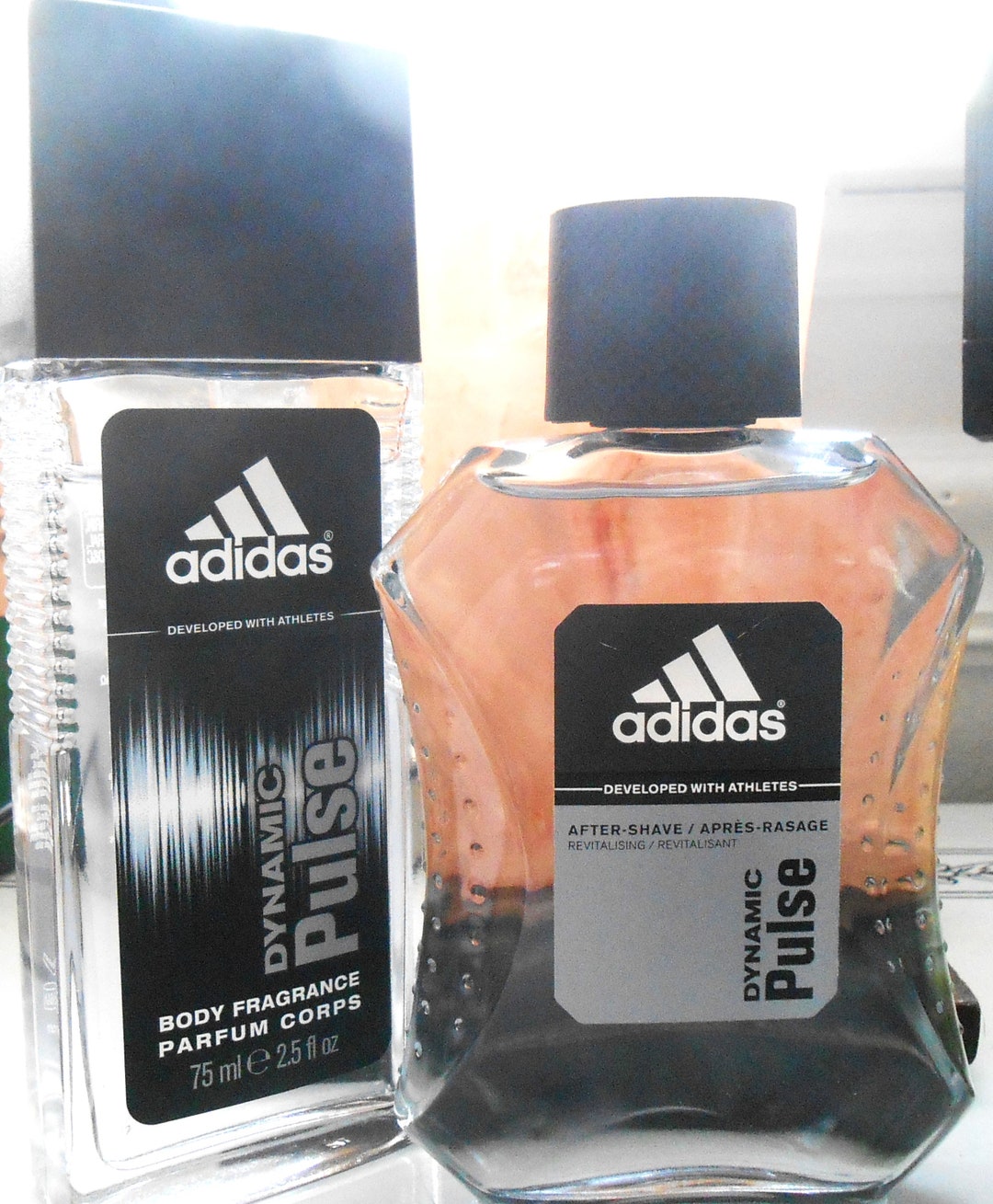 Adidas Dynamic Pulse Body Fragrance After Shave Men's  Fragrance Black Cap Set