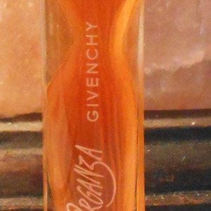 RARE Classic Organza .17oz Miniature Parfum Perfume Original Formula by Givenchy Vanity Collectible Gold Cap 1990&#39;s Vintage