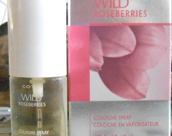 RARE Coty Wild Rosebeeren Classic Original Köln Spray .375oz Miniatur für Gifting oder Vanity Collection Boxed