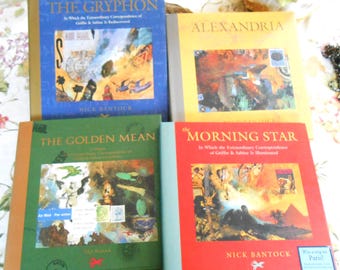 In Which the Extraordinary Correspondence of Griffin and Sabine by Nick Bantock 4 Book HC/DJ Set 1st Edition 1st print