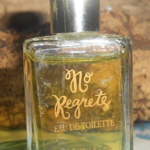 RARO perfume EDT miniatura clássico No Regrets 1/8oz Parlux de Alexandra de Markoff, item colecionável da década de 1990