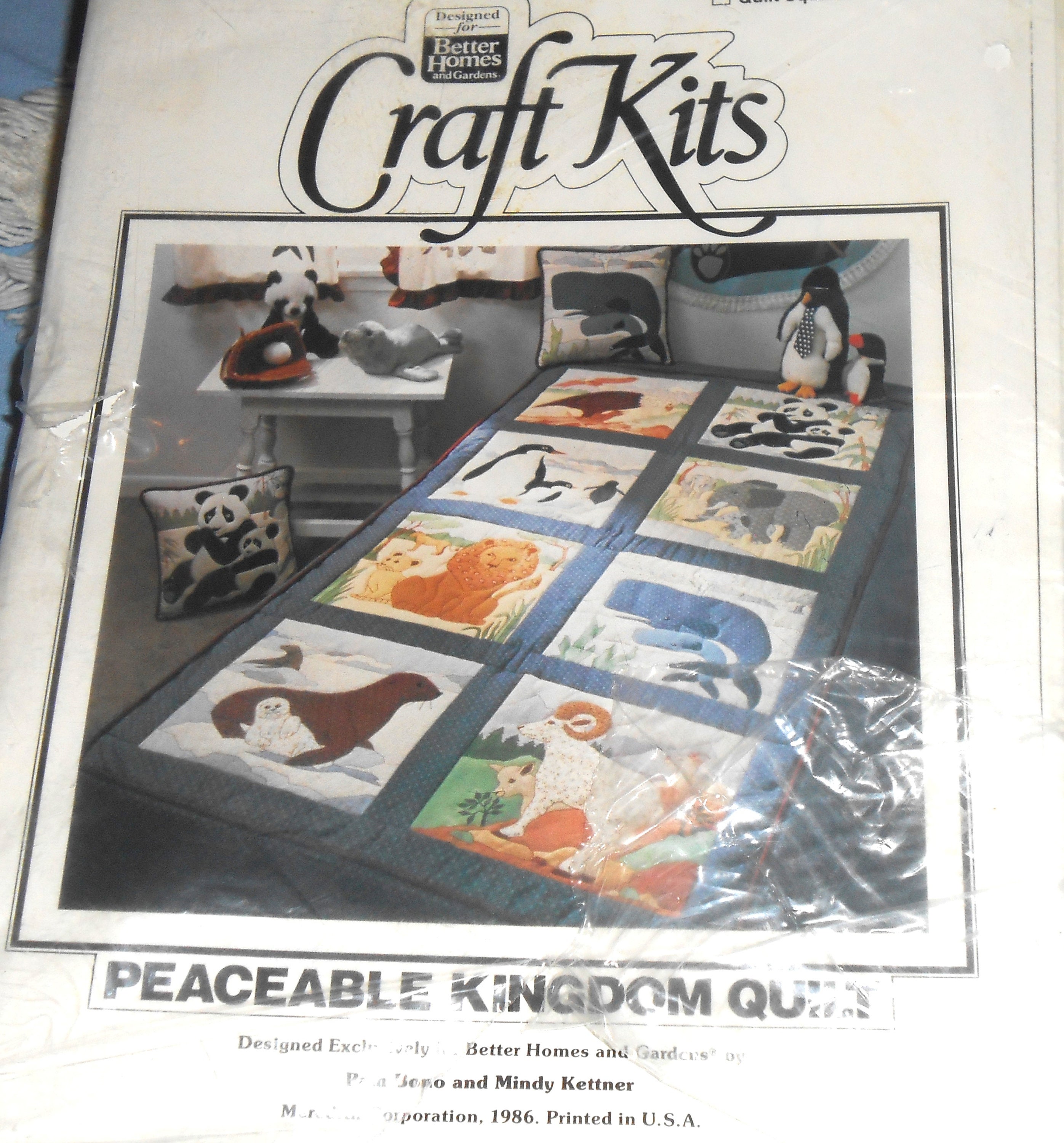 Better Homes & Gardens Craft Kit Peaceable Kingdom Quilt Pattern Pam