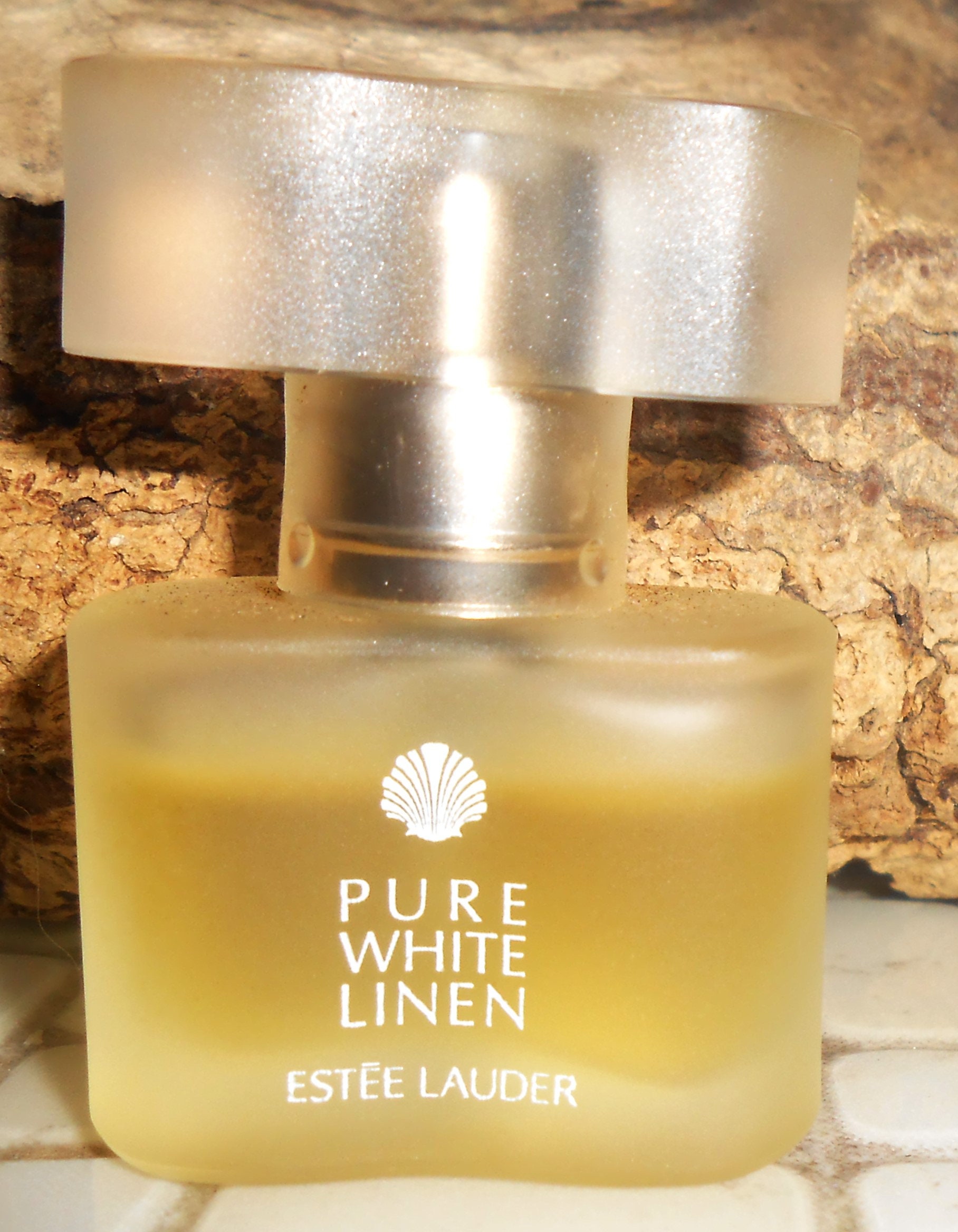 RARE Classic Pure White Linen Mini Parfum Perfume Original Formula  Estee Lauder Vanity Collectible Distinctive Bottle 1990's Vintage