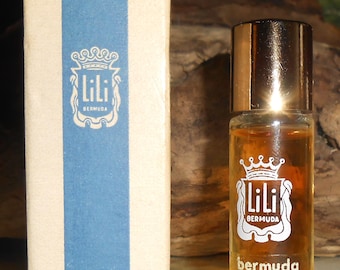 RARE  LiLi Bermuda Oleander Perfume 1 Dram .12oz Travel Miniature Floral Fragrance Parfum Vanity Collectible Bottle Boxed