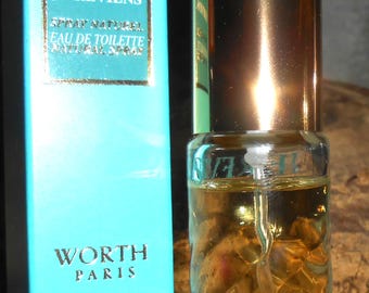 RARE Je Reviens EDT by Worth natuurlijke spray, reisgrootte: klassieke geur: 34 oz/10 ml, verpakt in doos