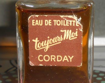 Vintage Toujours Moi Eau De Cologne by Corday, Original Formula - Etsy