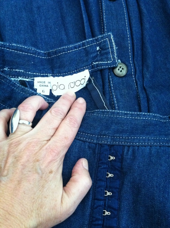 Hook Eye Accented Button Front and Back Vintage P… - image 5