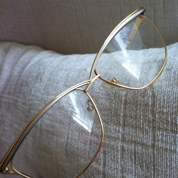 Graceful Arches 22kt Gold Plated ANNE MARIE PERRIS Italy Vintage Eyeglass Frames