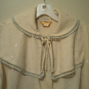 1950&#39;s Butter Cream Icing EDWARD MACKSOUD Vintage Peignoir