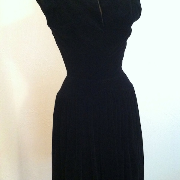 Black Velvet Dress Etsy