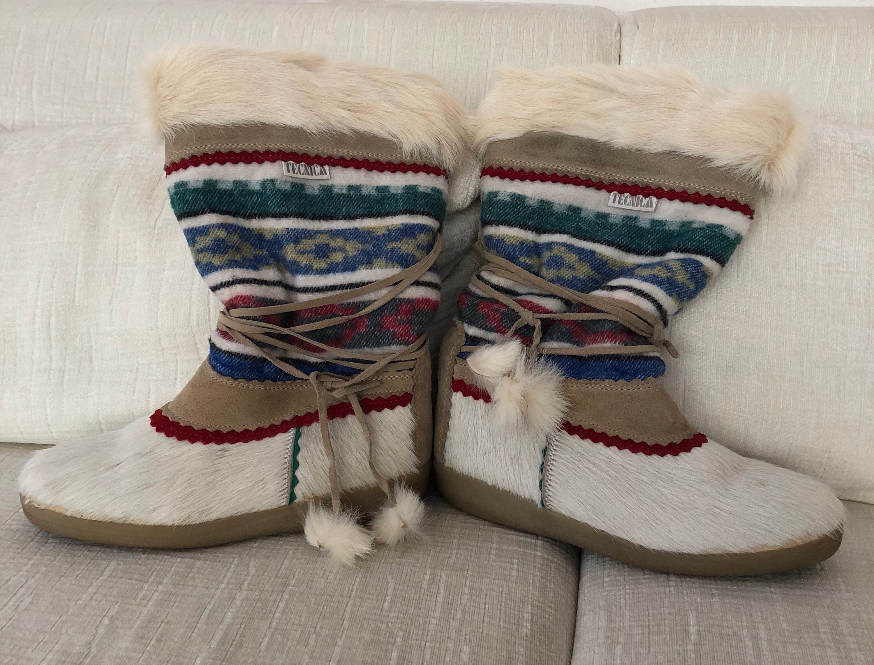 Vintage tecnica fur clearance boots
