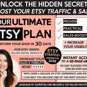 Sell On Etsy 2026, Etsy Best Seller Strategy Business Planner eBook, How To Sell on Etsy Success Guide for Digital Products, 30Day Etsy Plan image 2