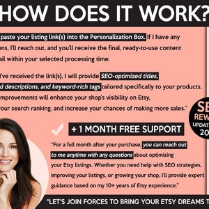 Etsy SEO 2026 – Custom Listing Title, Description, Tags and Keywords Optimization for Etsy Sellers, Etsy Listing Help Service for Visibility zdjęcie 3