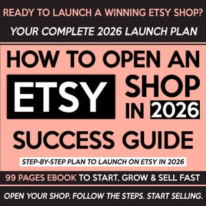 Sell on Etsy 2026 - Etsy Shop Setup & Business Planner, How to Start an Etsy Shop, Success Guide for Beginners, Open a Shop and Grow Sales image 2
