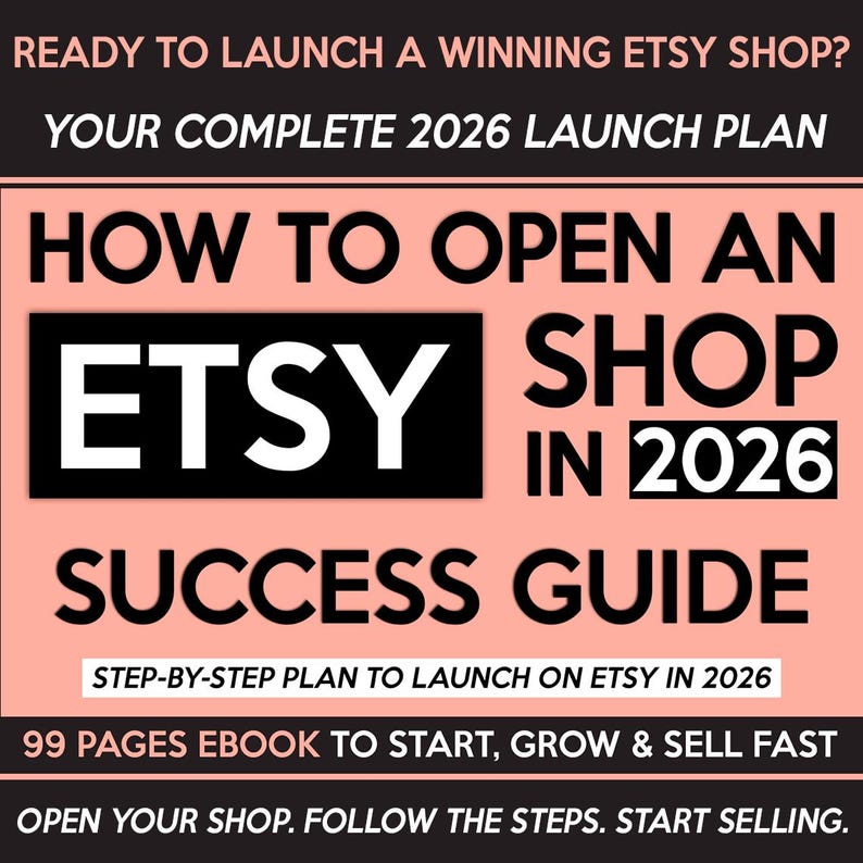 Sell on Etsy 2026 - Etsy Shop Setup & Business Planner, How to Start an Etsy Shop, Success Guide for Beginners, Open a Shop and Grow Sales image 2