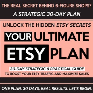 Sell On Etsy 2026, Etsy Best Seller Strategy Business Planner eBook, How To Sell on Etsy Success Guide for Digital Products, 30Day Etsy Plan image 1