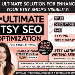 Etsy SEO 2026 – Custom Listing Title, Description, Tags and Keywords Optimization for Etsy Sellers, Etsy Listing Help Service for Visibility zdjęcie 2