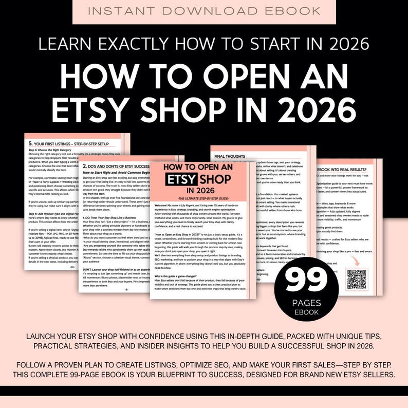 Sell on Etsy 2026 - Etsy Shop Setup & Business Planner, How to Start an Etsy Shop, Success Guide for Beginners, Open a Shop and Grow Sales image 2