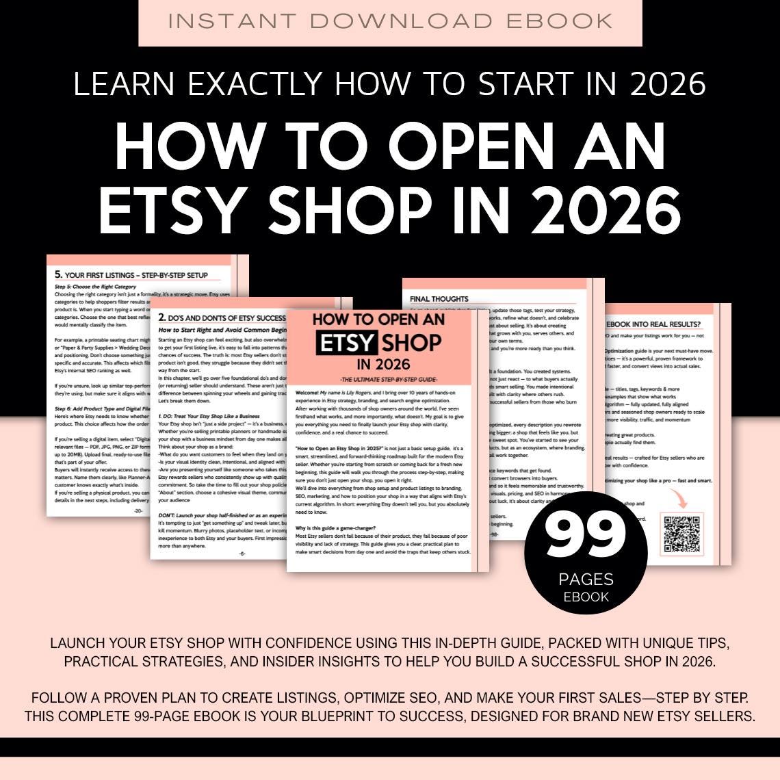 Sell on Etsy 2026 - Etsy Shop Setup & Business Planner, How to Start an ...