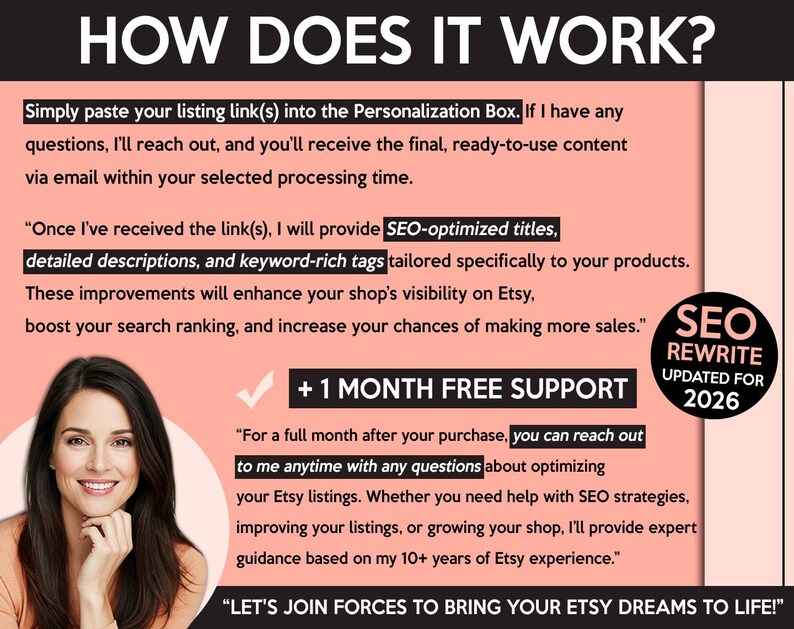 Etsy SEO 2026 - Etsy SEO Help, Custom Listing, Tags And Keywords Research Optimization, Etsy Marketing Service, Etsy SEO Guide, Sell On Etsy image 2