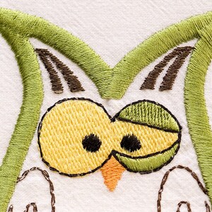 Flour Sack Dish Towels - Trendy Owl on Premium Flour Sack Towel