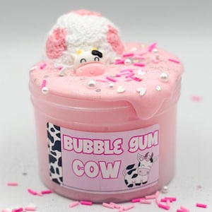 Butter Slime, Scented DIY Slime, Thick Cloud Butter Slime, Unique Gifts for Kids, Fun Stress Relief Toy, ASMR, Bubble Gum Slime, Cow Slime