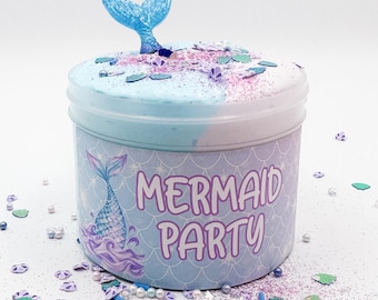 Butter Slime, Scented DIY Slime, Thick Cloud Butter Slime, Unique Gifts for Kids, Fun Stress Relief Toy, ASMR, Mermaid Slime, Pina Colada