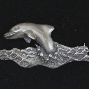 Vintage - 925 Sterling Silver - Leaping Dolphin - Pin/Brooch