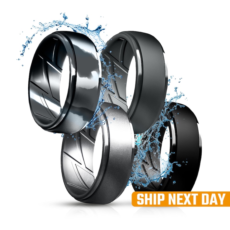 Silicone Ring pack 4 Colors, Flexible Workout Rings for Men & Women Dersa image 1