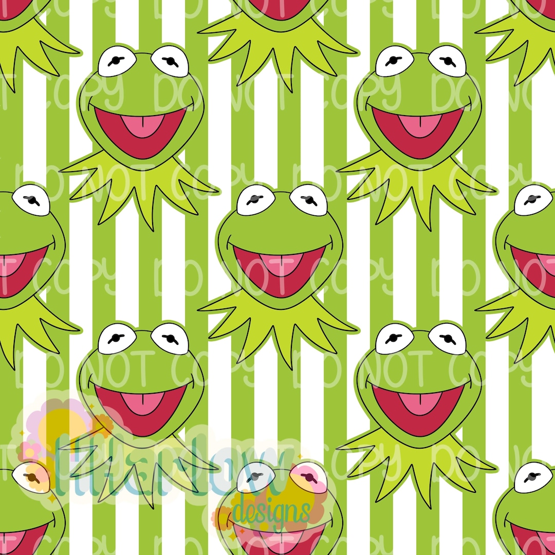 Striped Robe Muppet The Muppets Kermit the Frog Stripe Seamless Pattern 12x12 300 DPI - Etsy