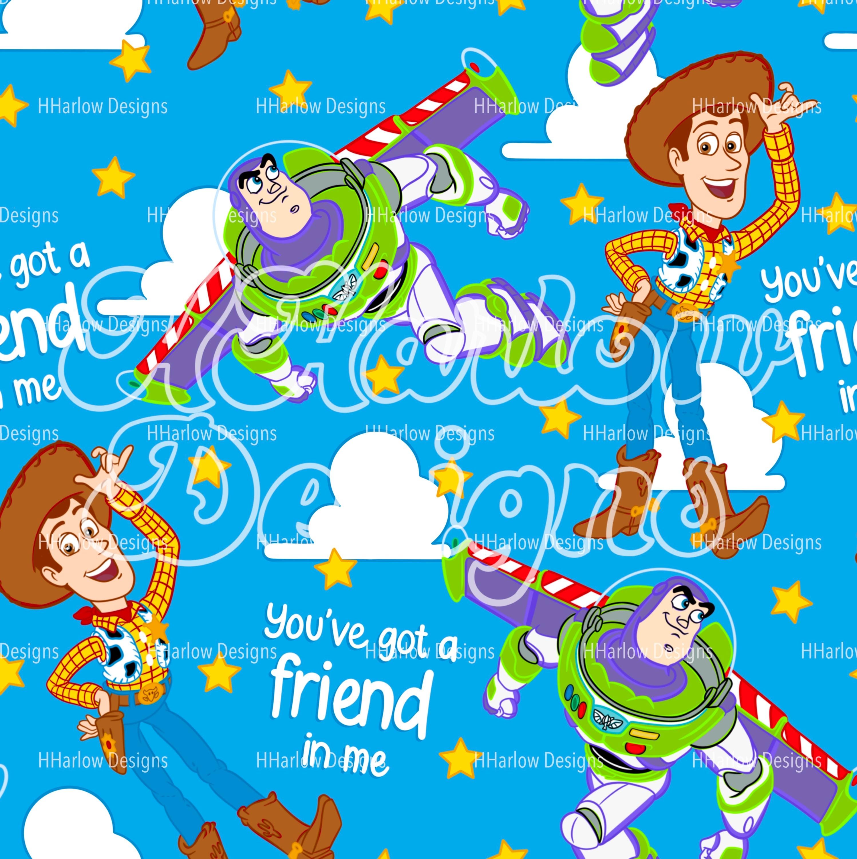 Toy Story Friend in Me Seamless Pattern 12x12 300 DPI - Etsy