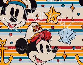 DCL Retro Cruise Stripes Seamless Pattern 10x10 300 DPI