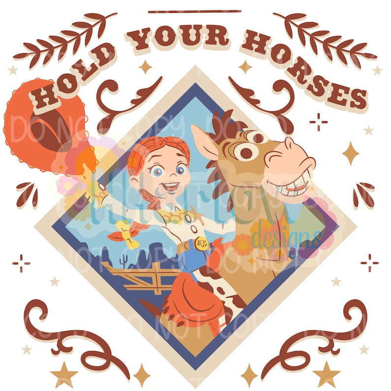 Toy Story Jessie Bullseye Håll dina hästar hög upplösning PNG 300 DPI bild 1