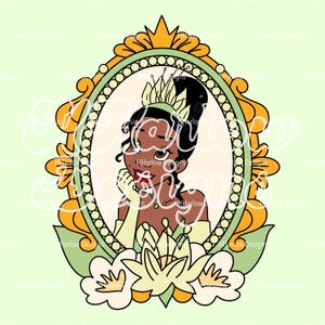 Tiana Princess and the Frog Cameo PNG 300 DPI